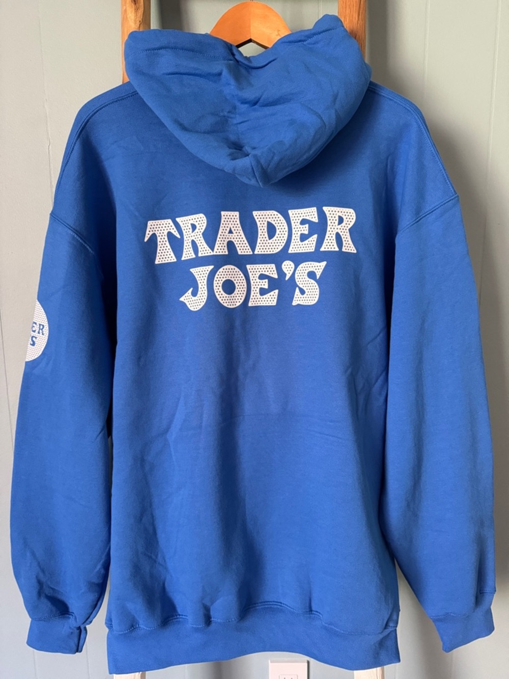 NEW Unisex TRADER JOE'S Core Fleece Hoodie Sweatshirt Worker Employee ~ XL